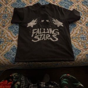 Broken Planet Falling Stars Black Men's Short Sleeve Tee